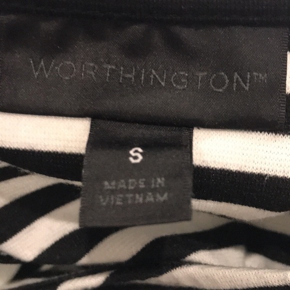 WORTHINGTON sleeveless black and white bodycon dress size Small - Picture 8 of 9